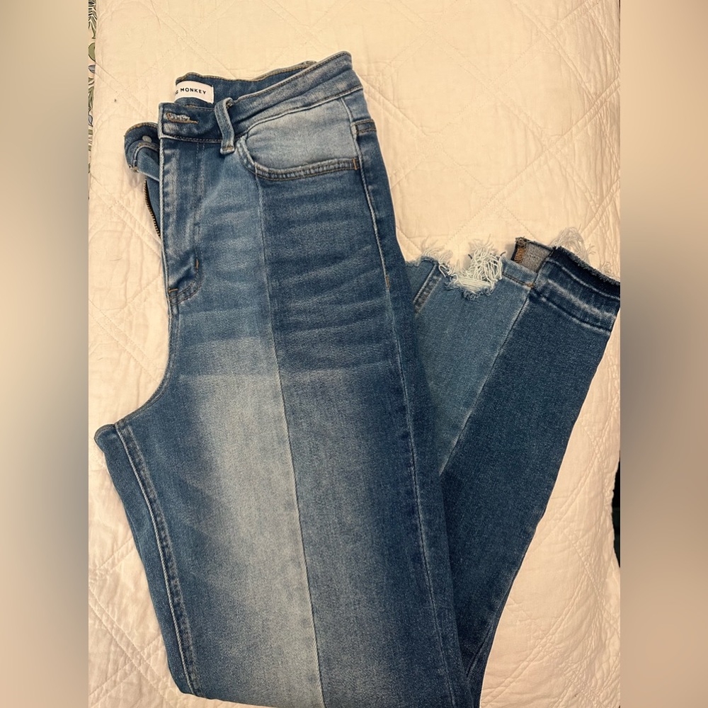 Flying Monkey High Rise Crop Straight Jeans-Sz 27